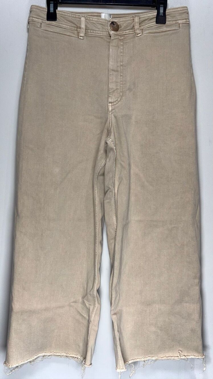 Maeve high waisted flare cropped pants size 32